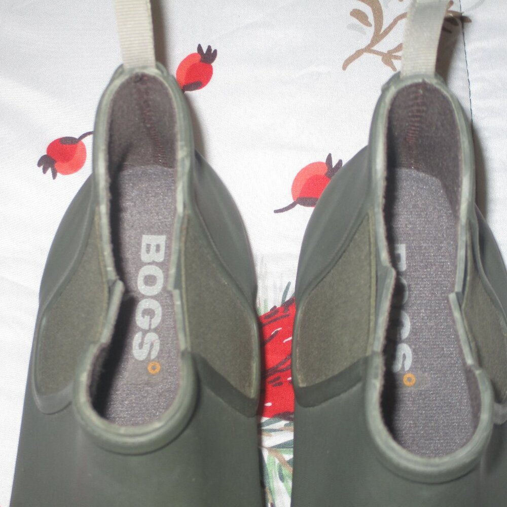 Women's BOGS Ankle Boots size 11 Olive Green - Picture 6 of 8